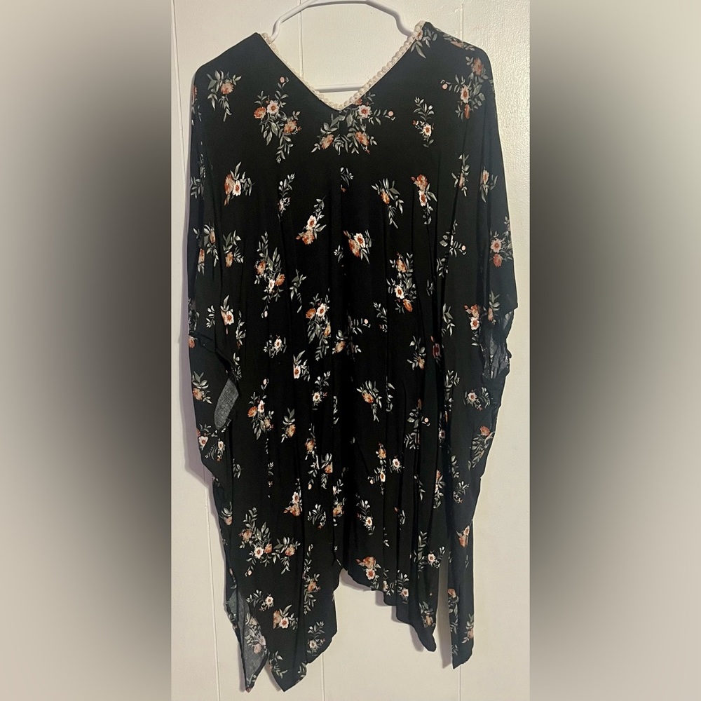 Floral kimono cardigan